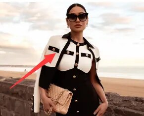 Black and White Sleeveless Button Dress