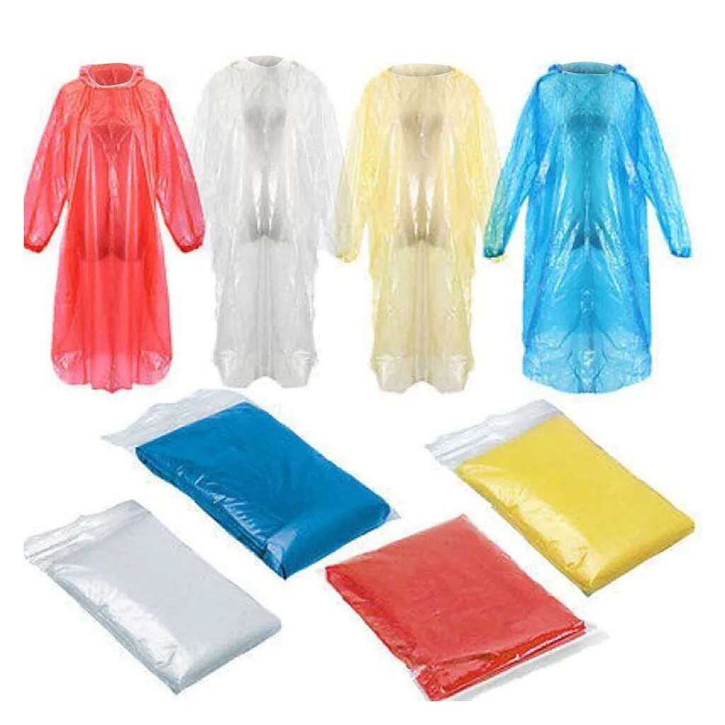 5-10pcs Disposable Raincoat